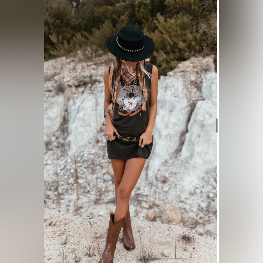 NWT-  Spell Cowgirl Boho Gypsy Tunic Dress - Picture 14 of 16